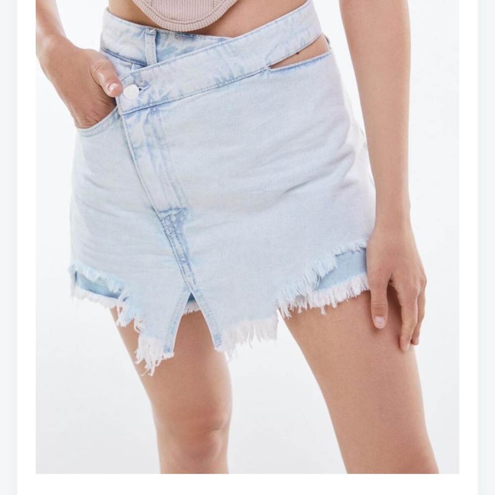 Bershka denim skort